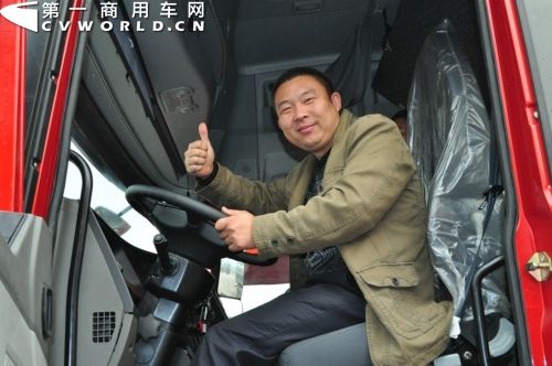 德龙新m3000用户王新合:公路物流运输看效率 第一商用车网 cvworld.cn